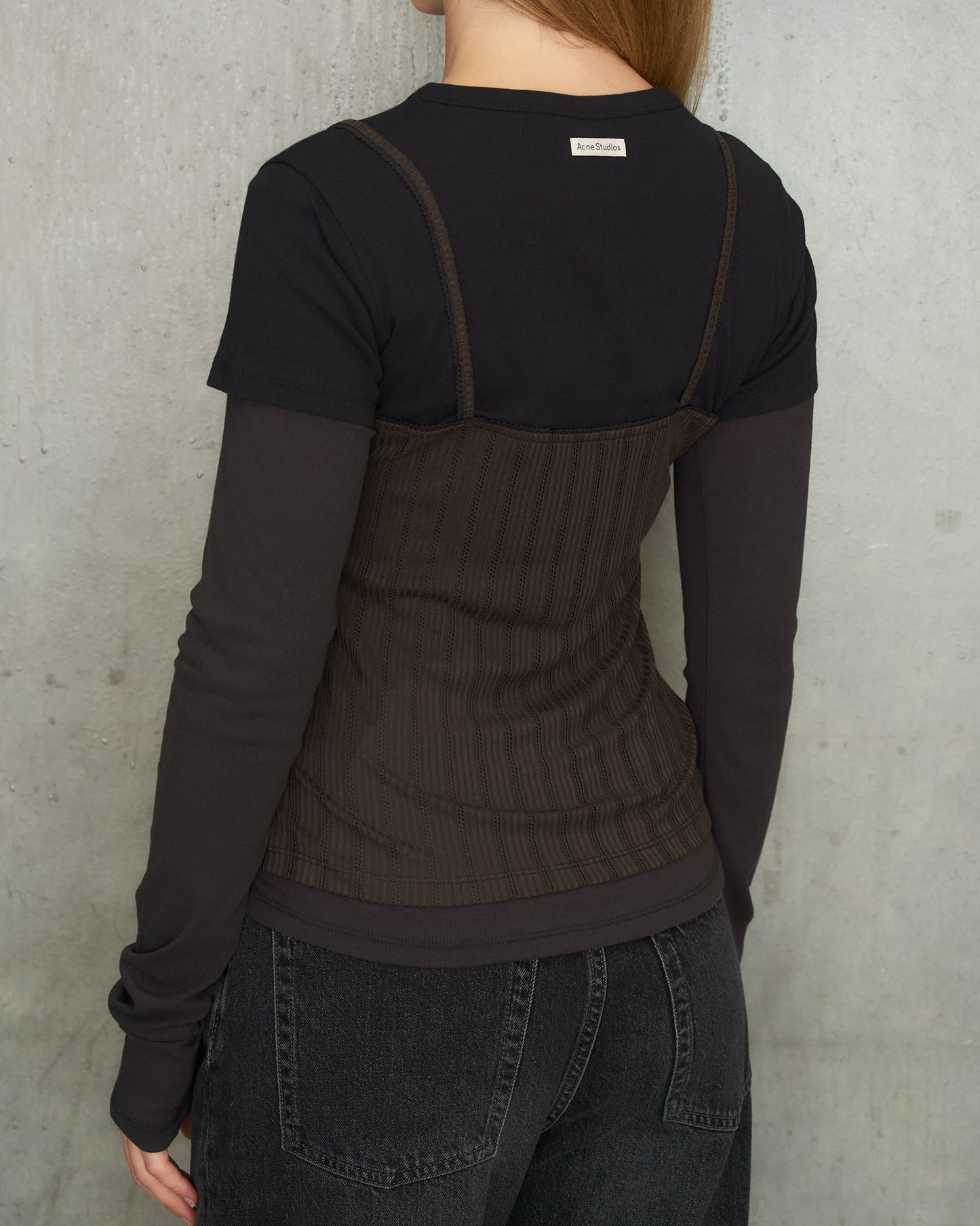 Black Brown Layered Ersilia Top