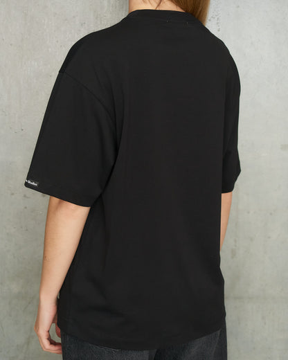 Black Satin Logo T-Shirt