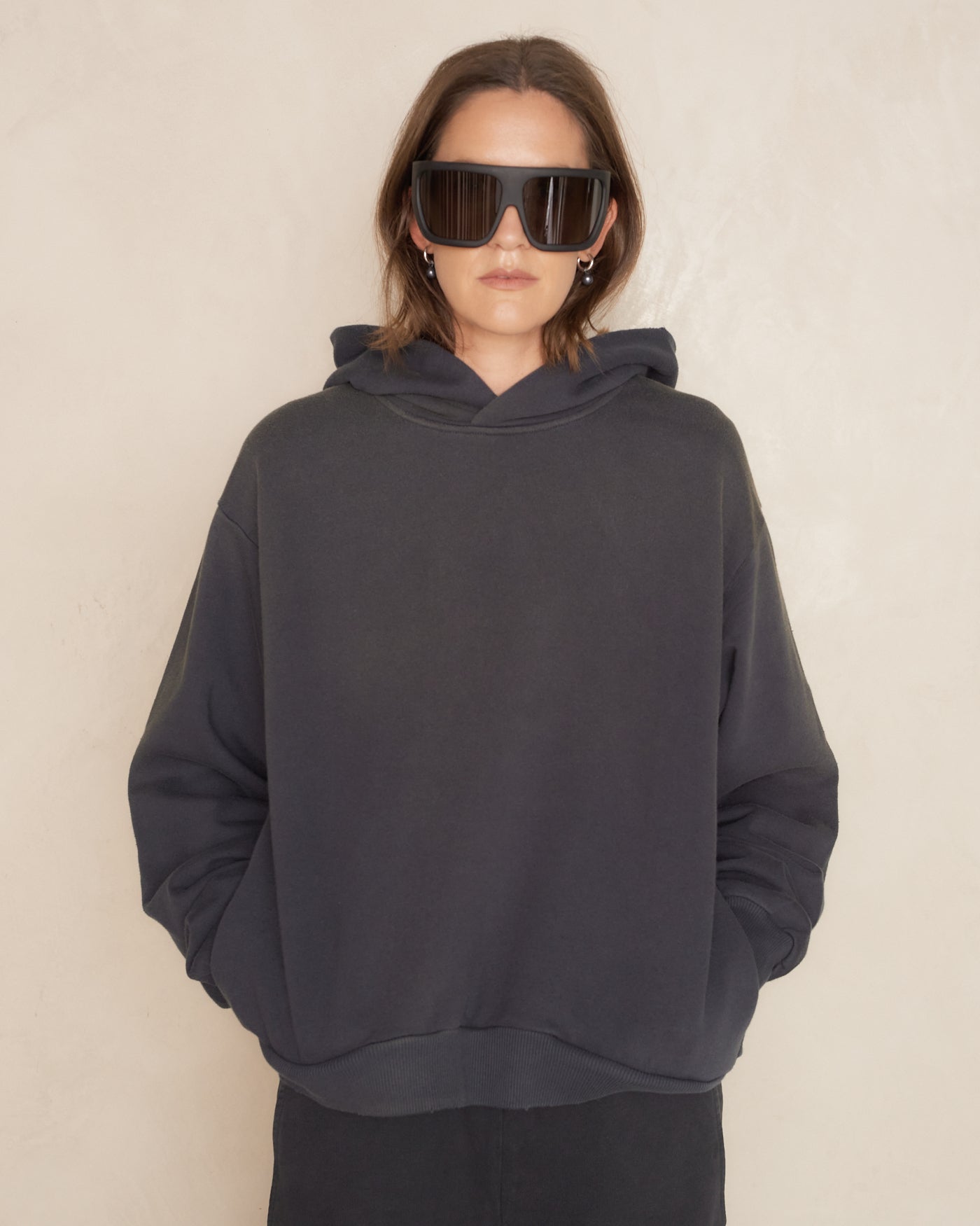 Black Hooded Stockholm Sweater