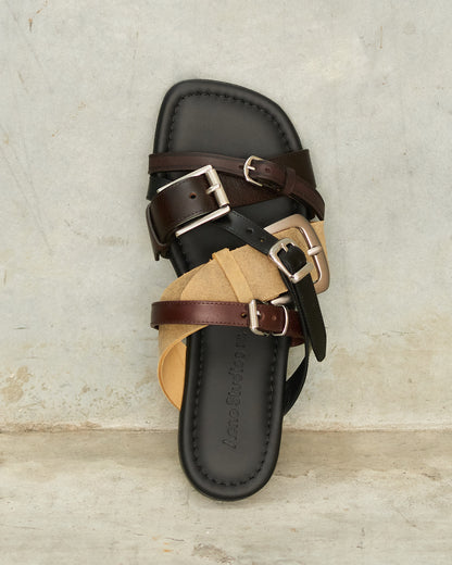 Brown Belted Sandal