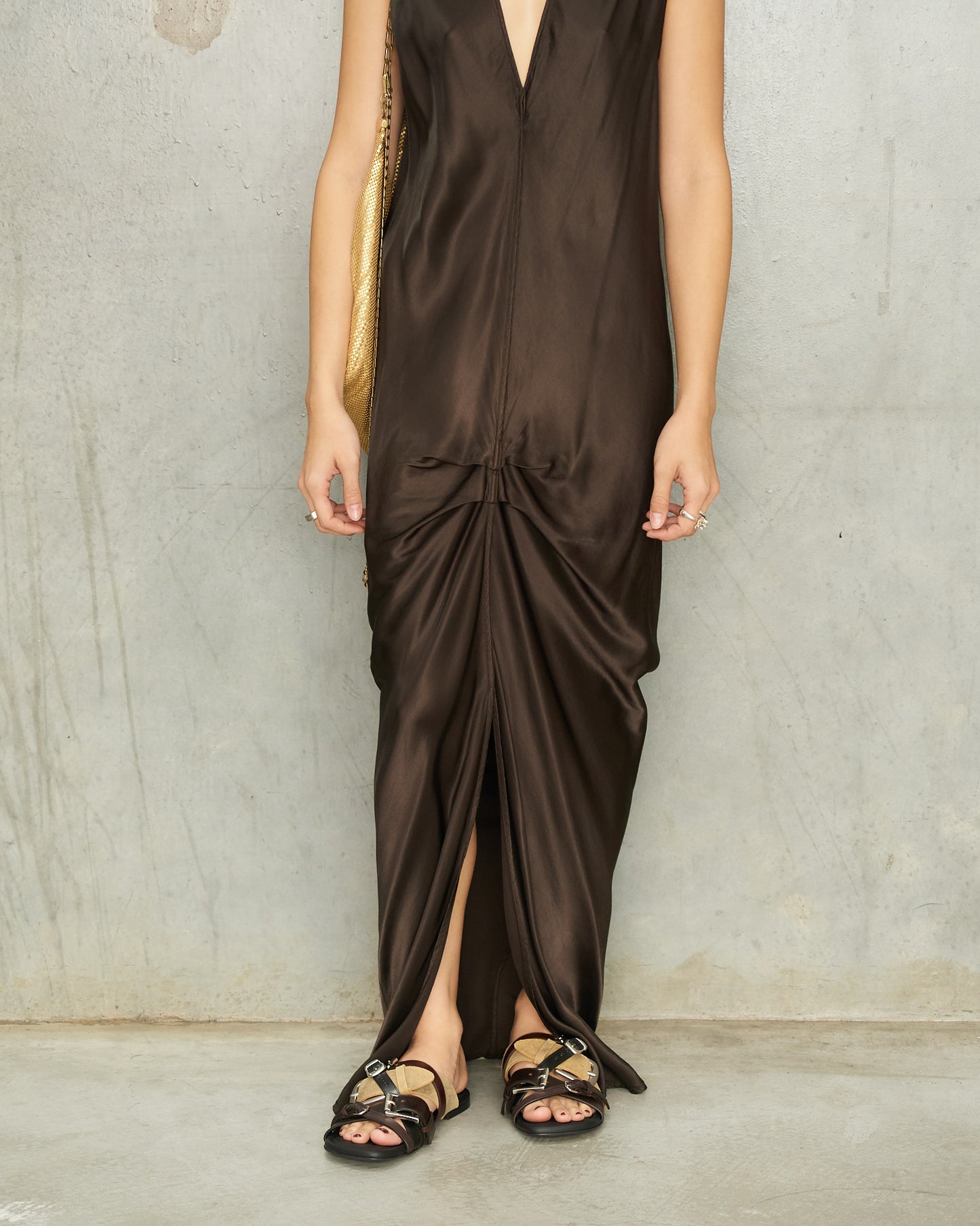 Brown Belted Sandal