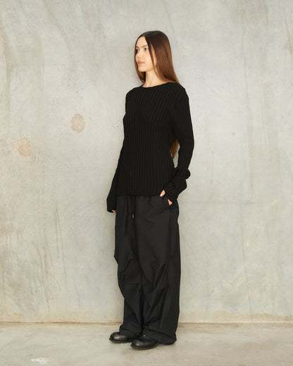 Black Drawstring Pants