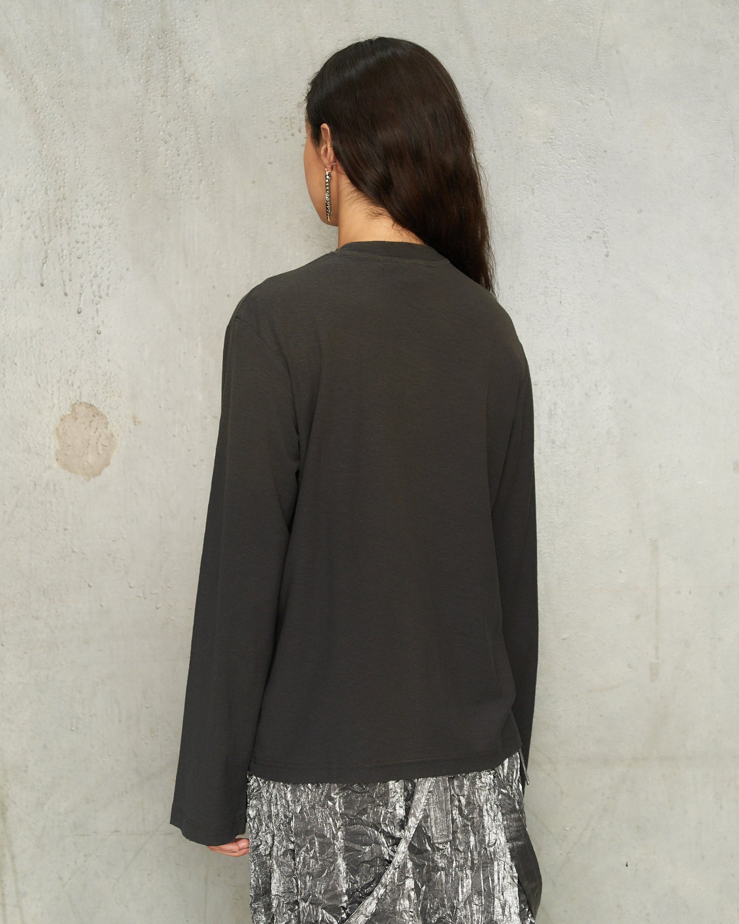 Faded Black Stockholm Long Sleeve T-Shirt