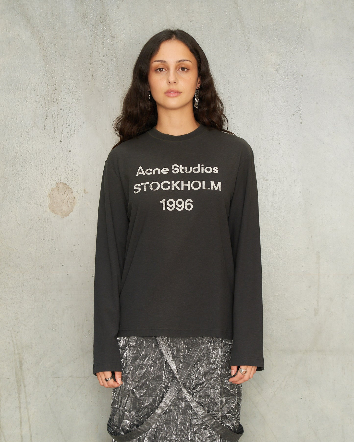 Faded Black Stockholm Long Sleeve T-Shirt