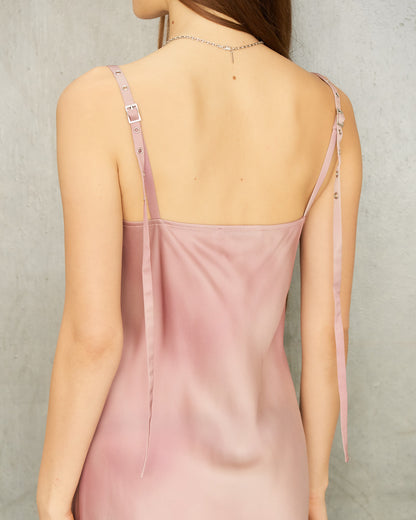 Pink Sprayed Slip Dress
