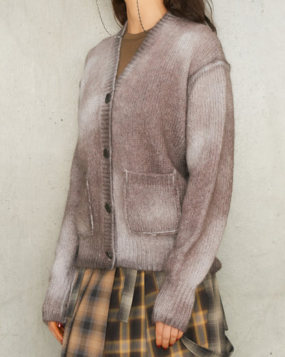 Anthracite Grey Sprayed Cardigan