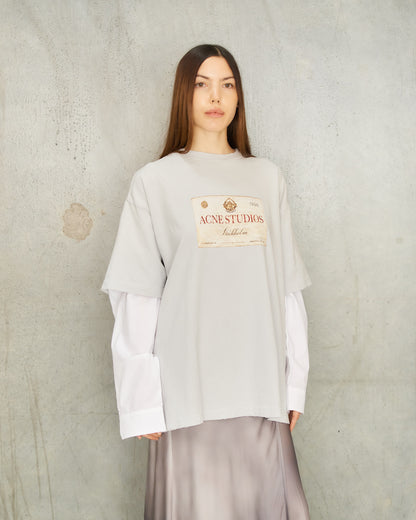 Light Grey Layered Long Sleeve