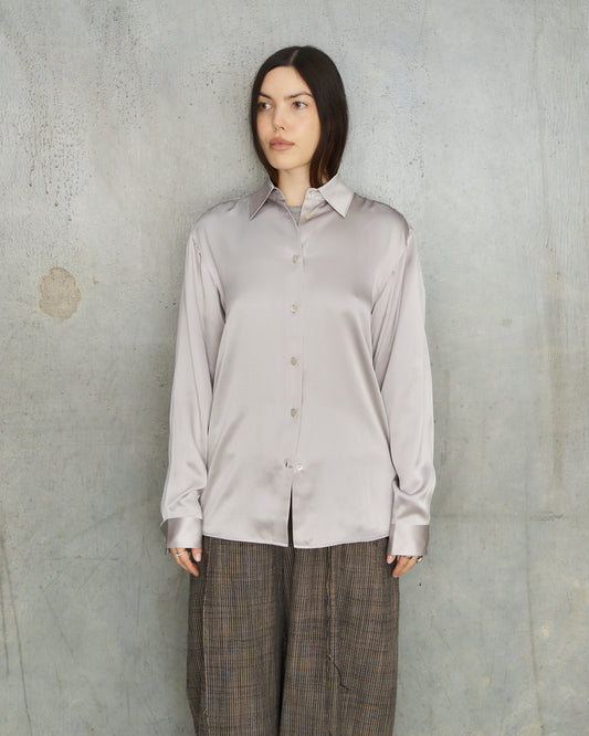 Light Lavender Silk Blouse