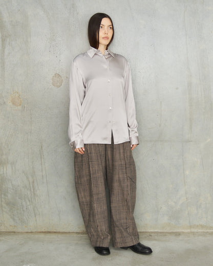 Light Lavender Silk Blouse
