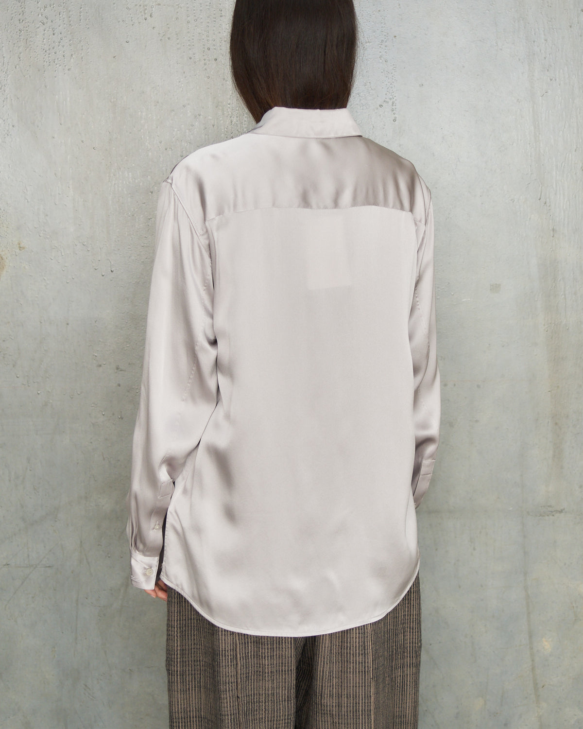 Light Lavender Silk Blouse