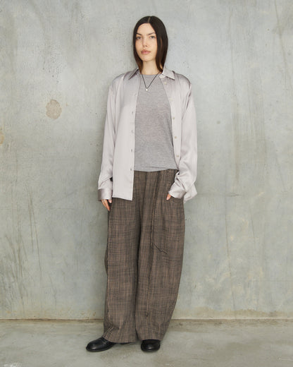 Light Lavender Silk Blouse