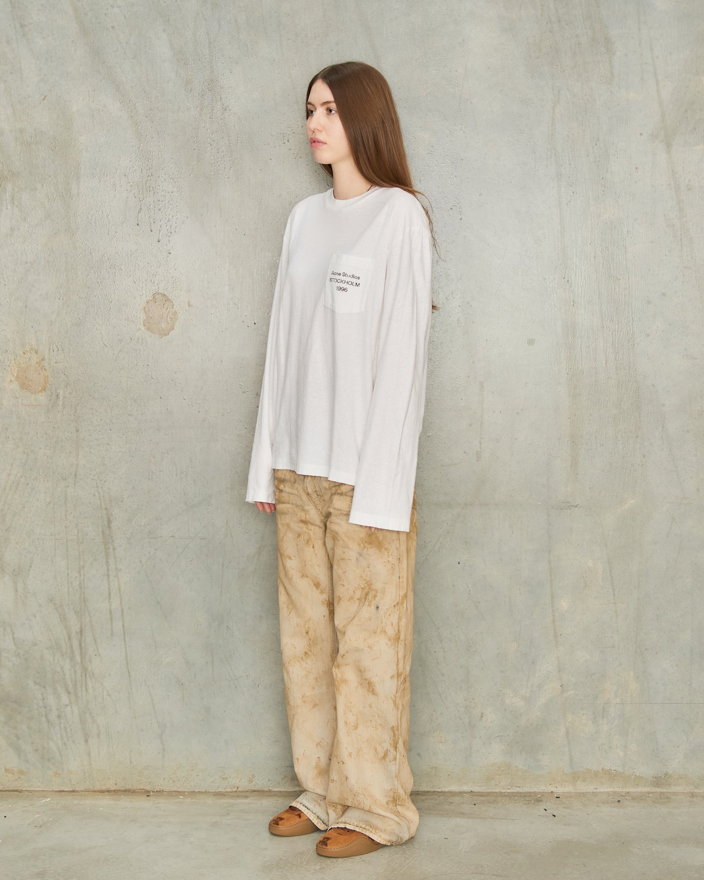 Optic White Logo Long Sleeve Tee