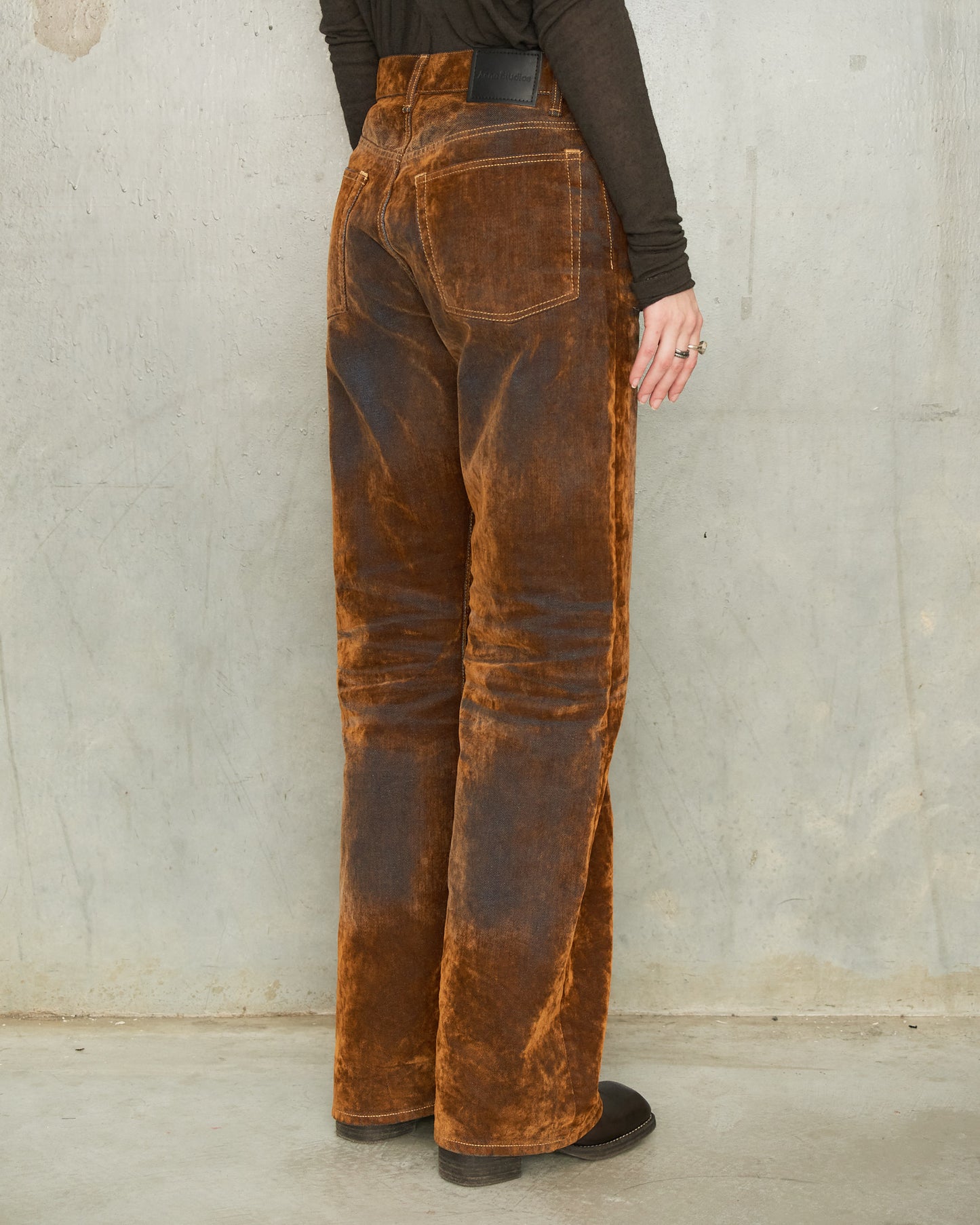 Rust Brown Velvet 2021 Jeans
