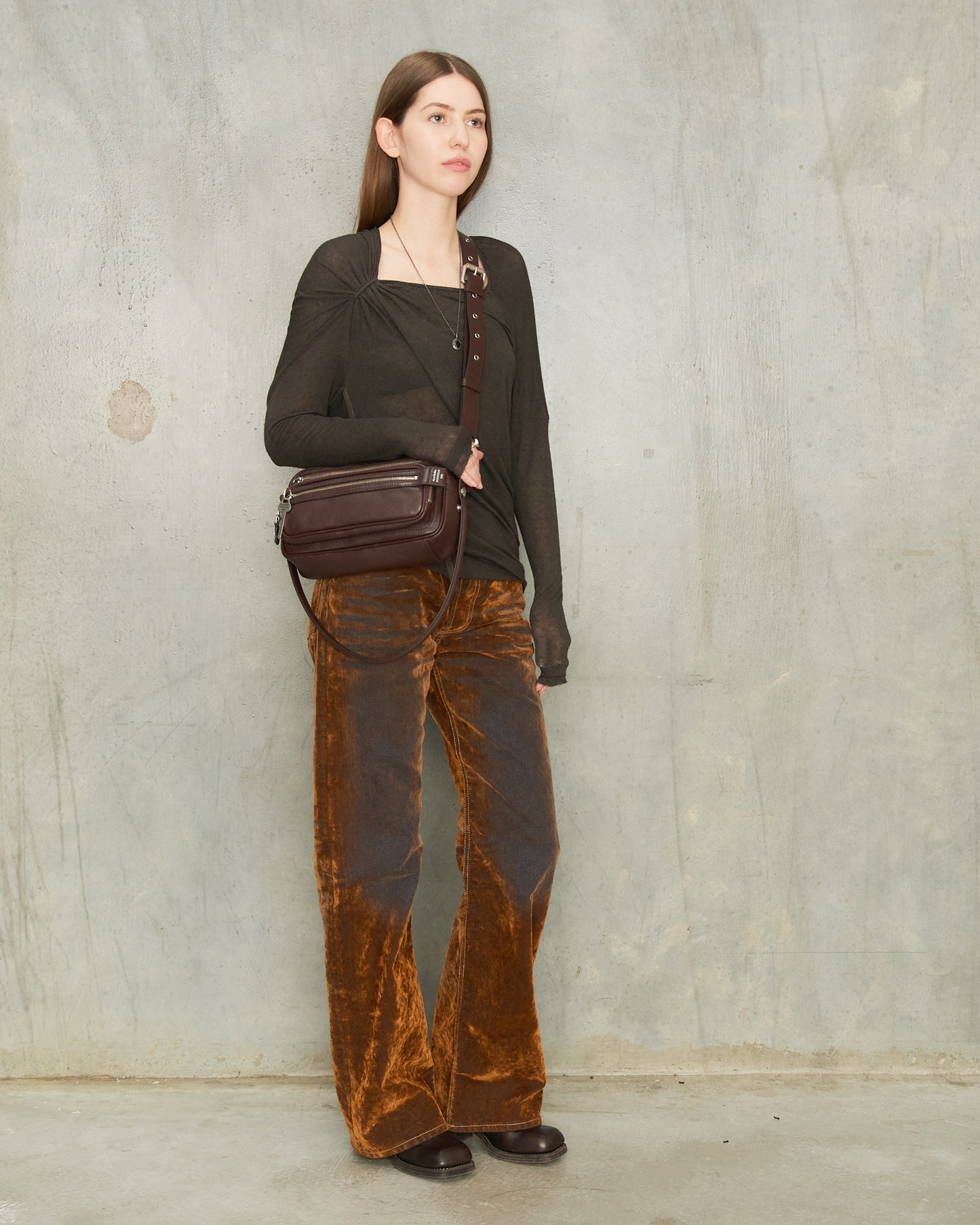 Rust Brown Velvet 2021 Jeans