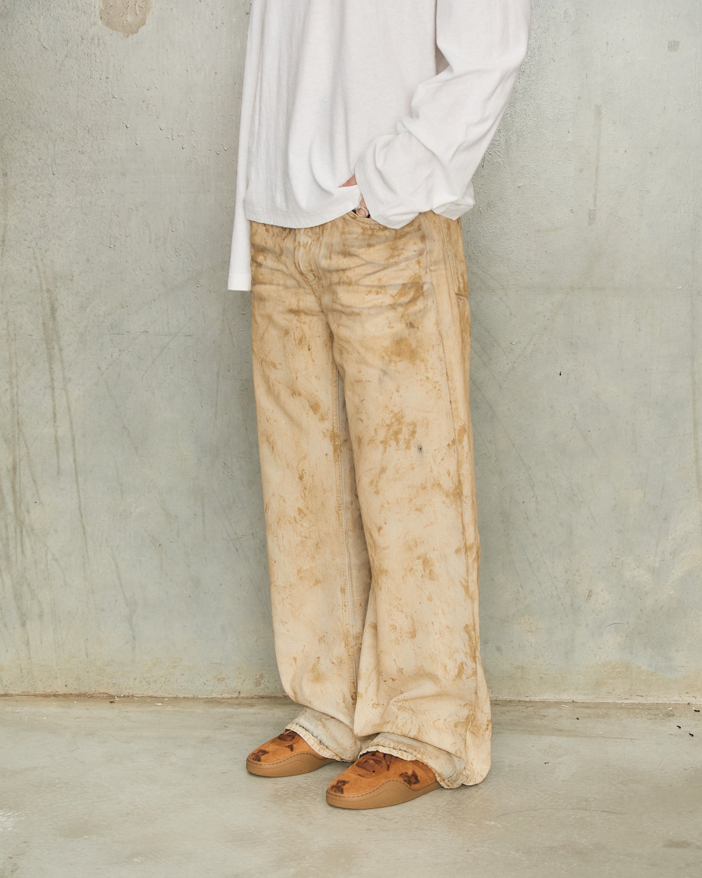 Rust Teddy Lace Up Sneakers