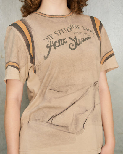 Sand Beige Graphic T-Shirt
