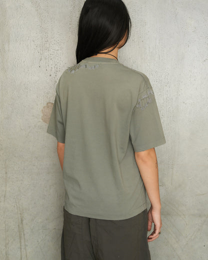 Slate Grey Mended Logo T-Shirt