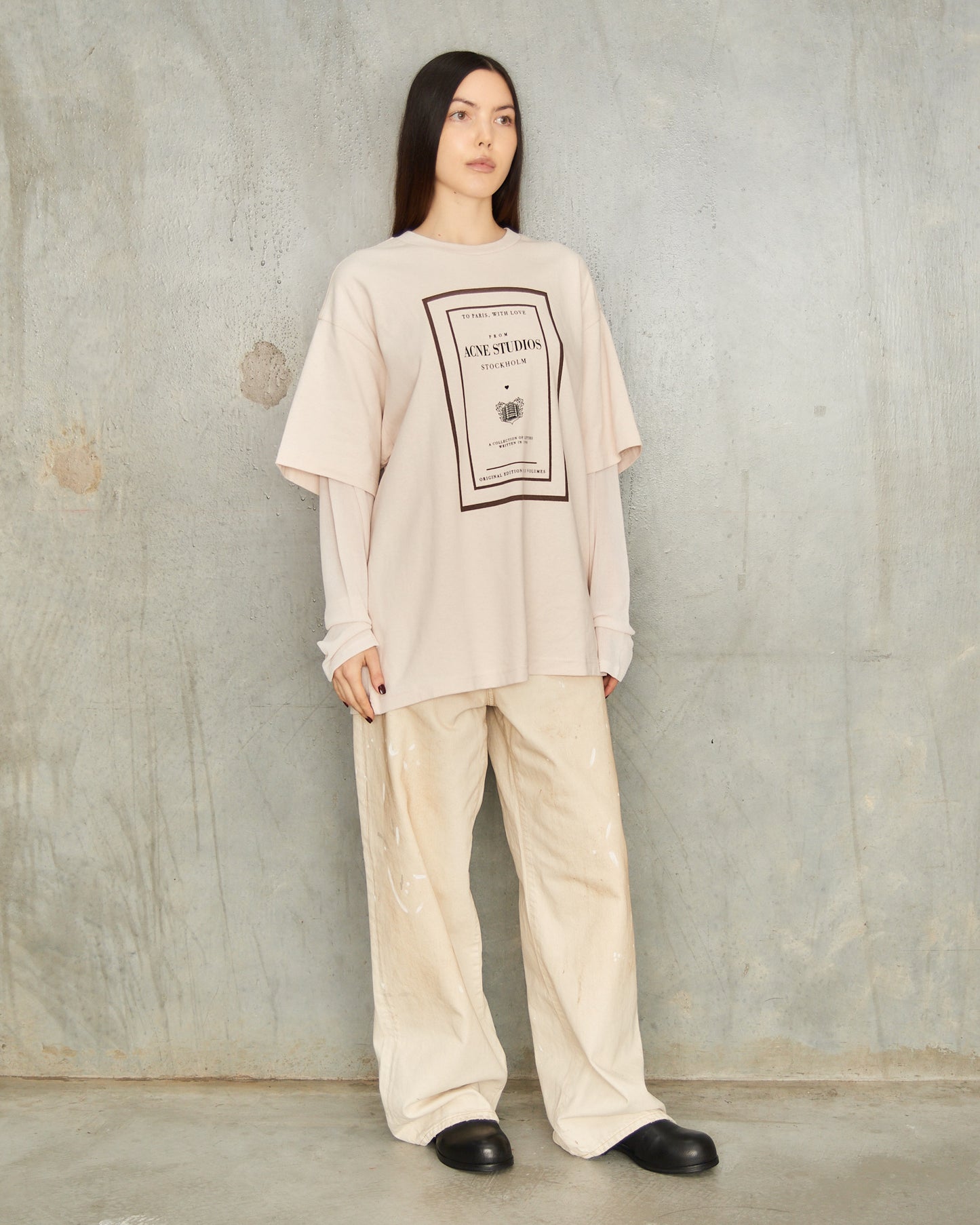 Warm Beige Double Layered Tee