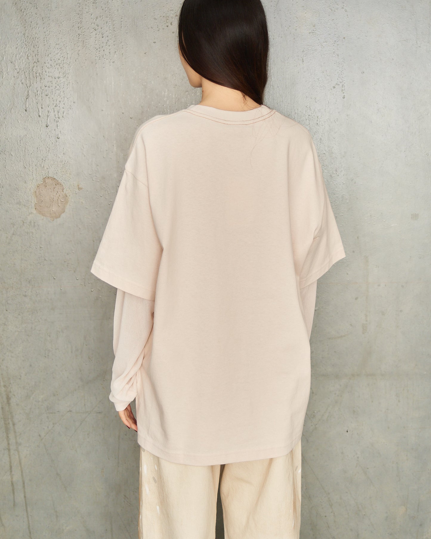 Warm Beige Double Layered Tee