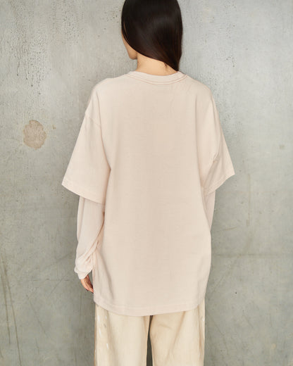 Warm Beige Double Layered Tee