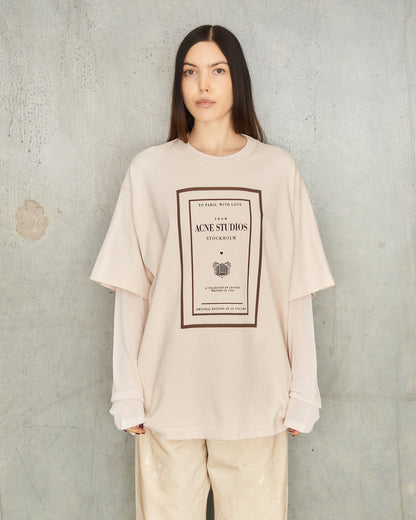 Warm Beige Double Layered Tee