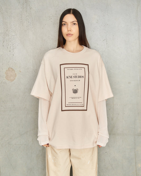 Warm Beige Double Layered Tee