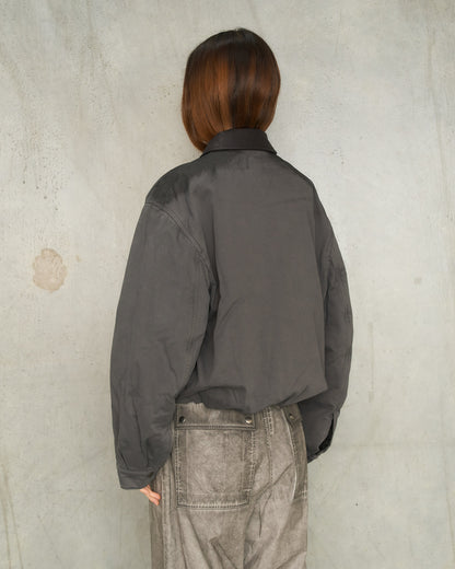 Anthracite Grey Zip Bomber