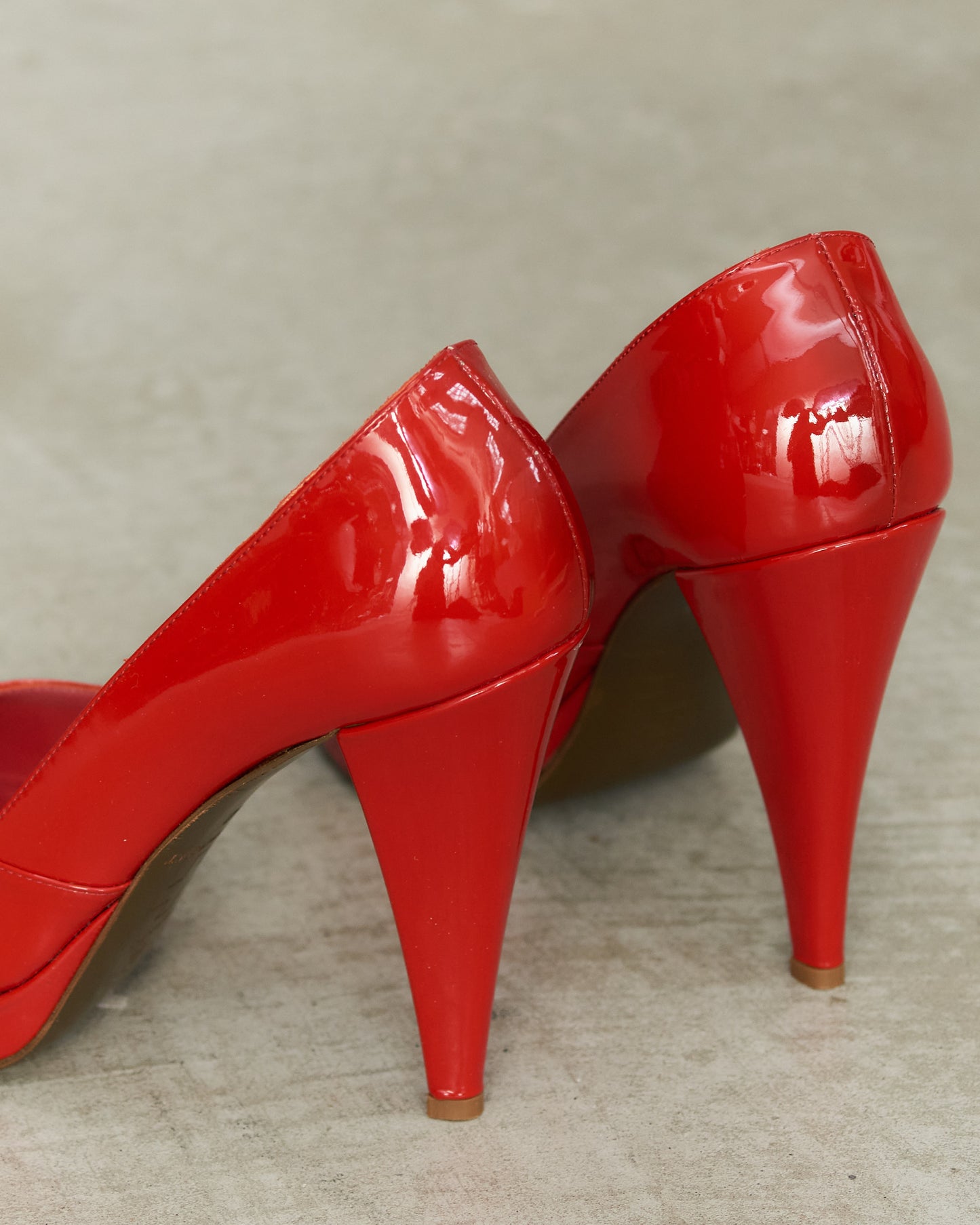 A.F. Vandervorst Red Leather Pumps