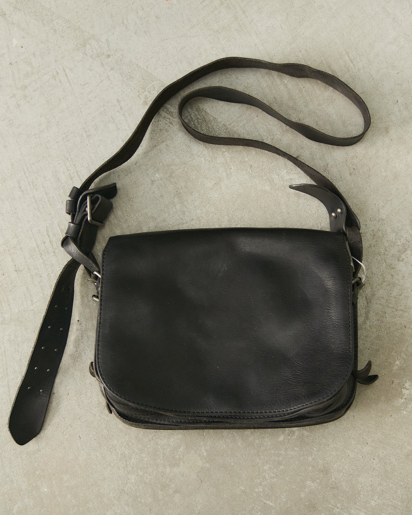 A.F. Vandevorst Black Leather Crossbody Bag
