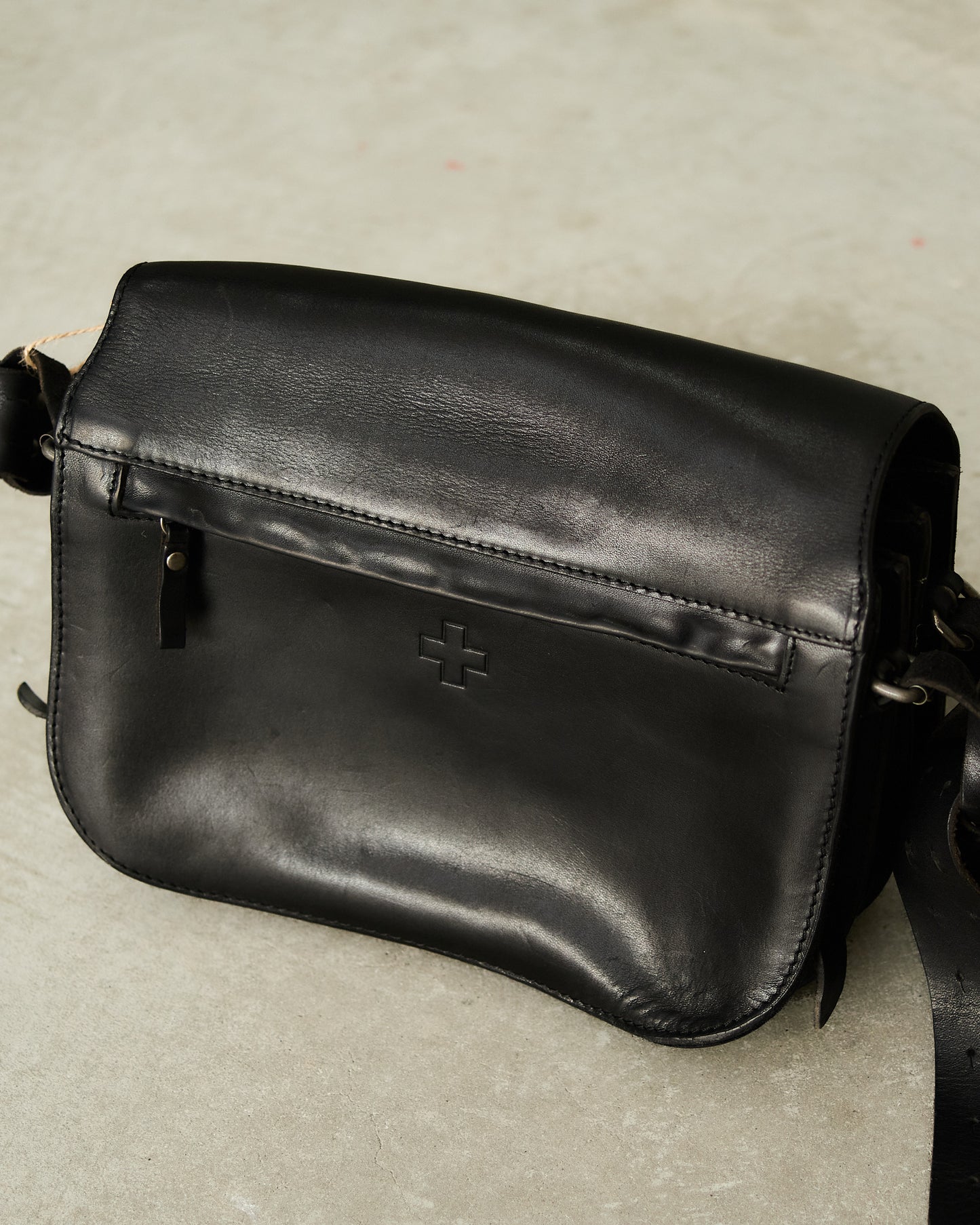 A.F. Vandevorst Black Leather Crossbody Bag