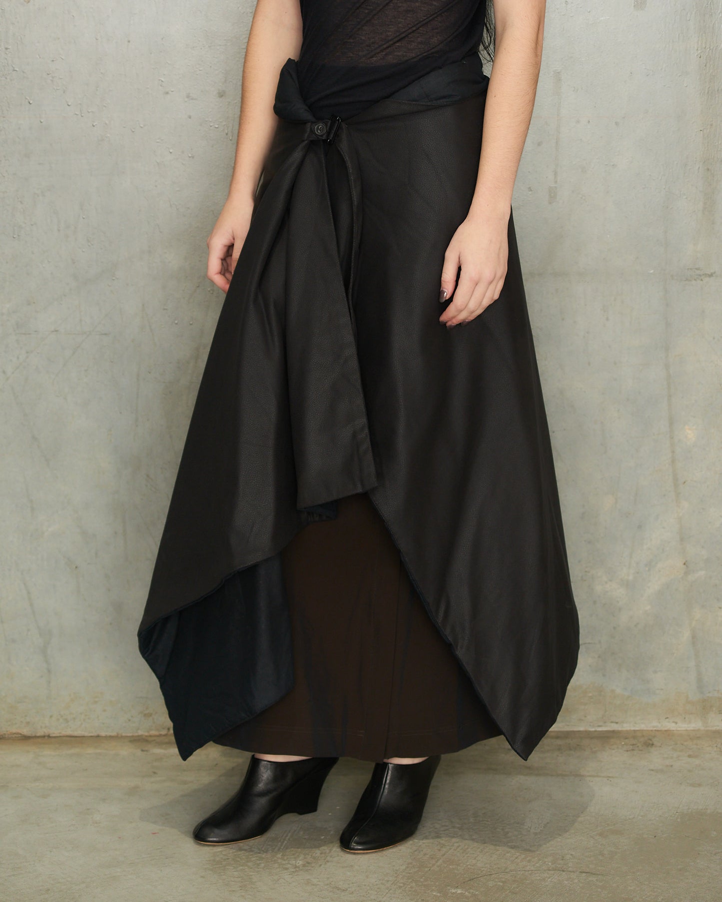 A.F. Vandevorst Black Thick Wrap