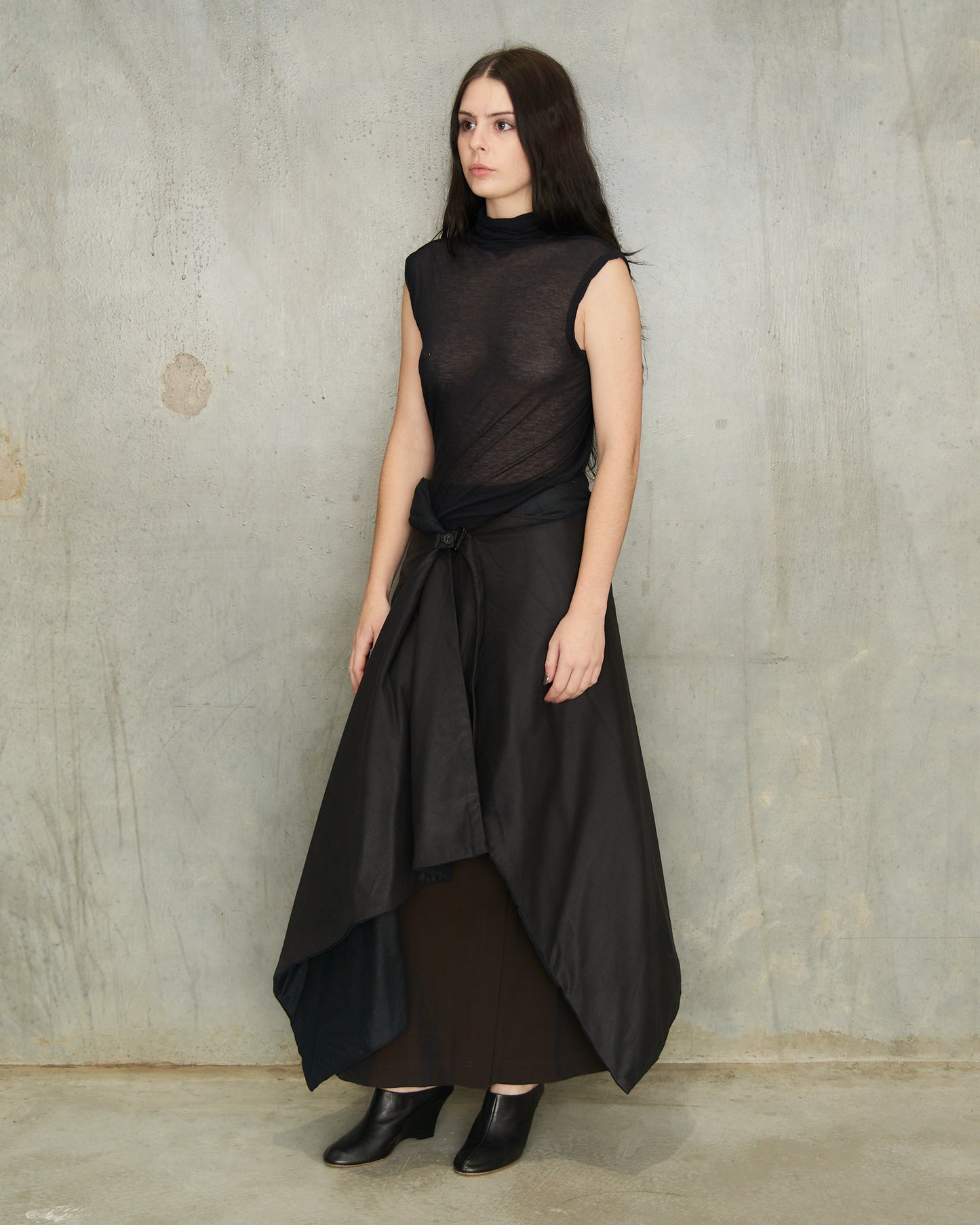 A.F. Vandevorst Black Thick Wrap