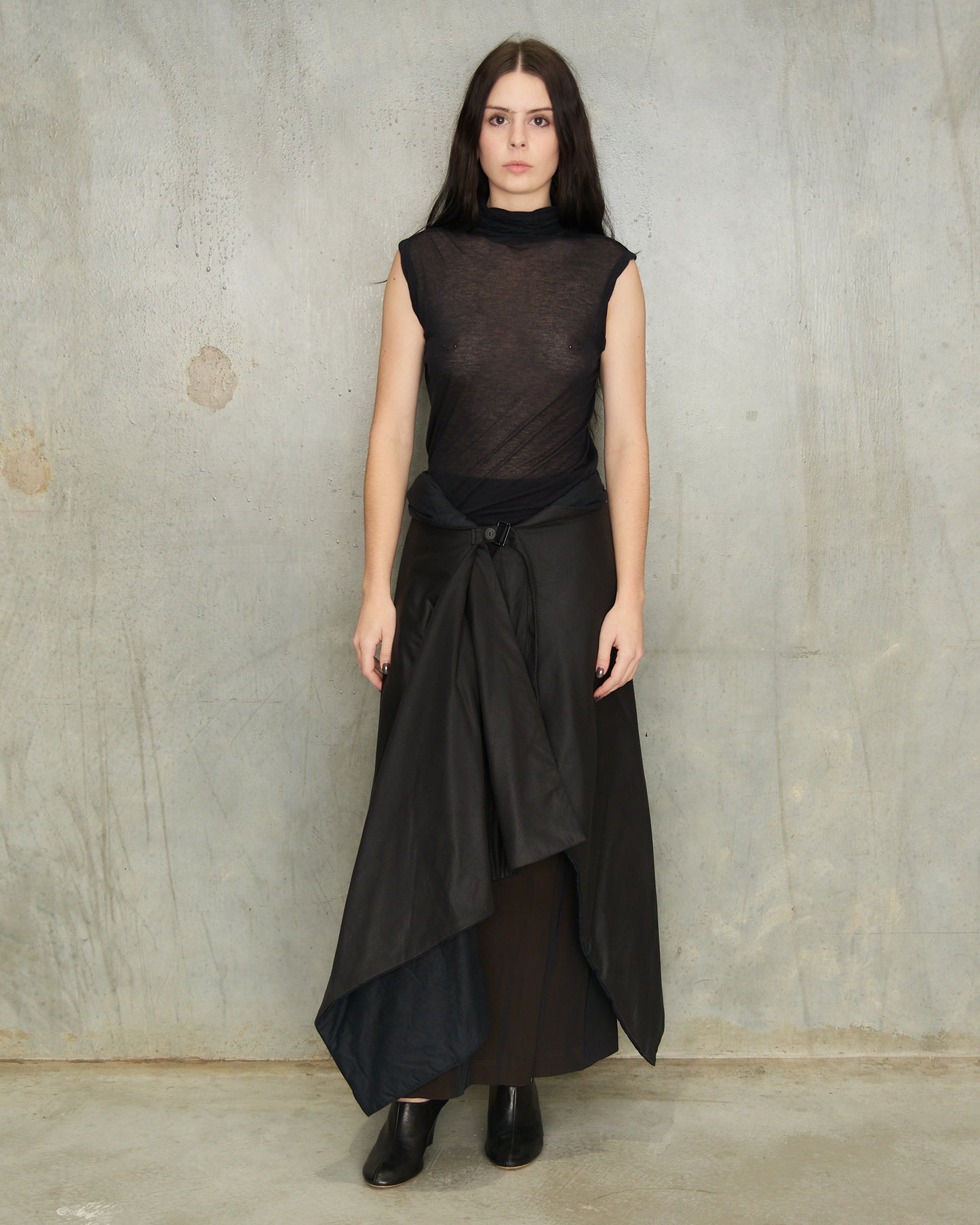 A.F. Vandevorst Black Thick Wrap