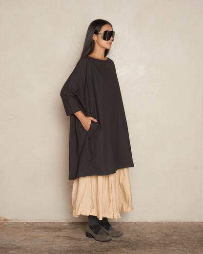 Black Boatneck Dress
