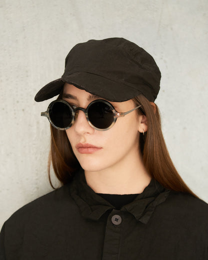 Dark Brown Cotton Cap