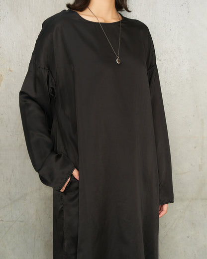 Black Silk T Dress