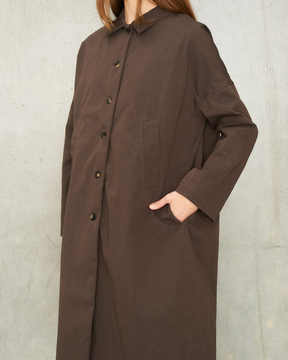 Brown Long Easy Coat