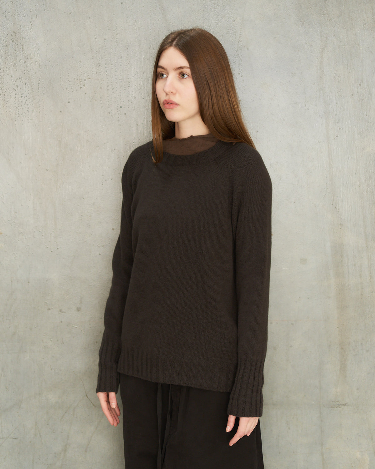 Chocolate Cashmere Sweatshirt