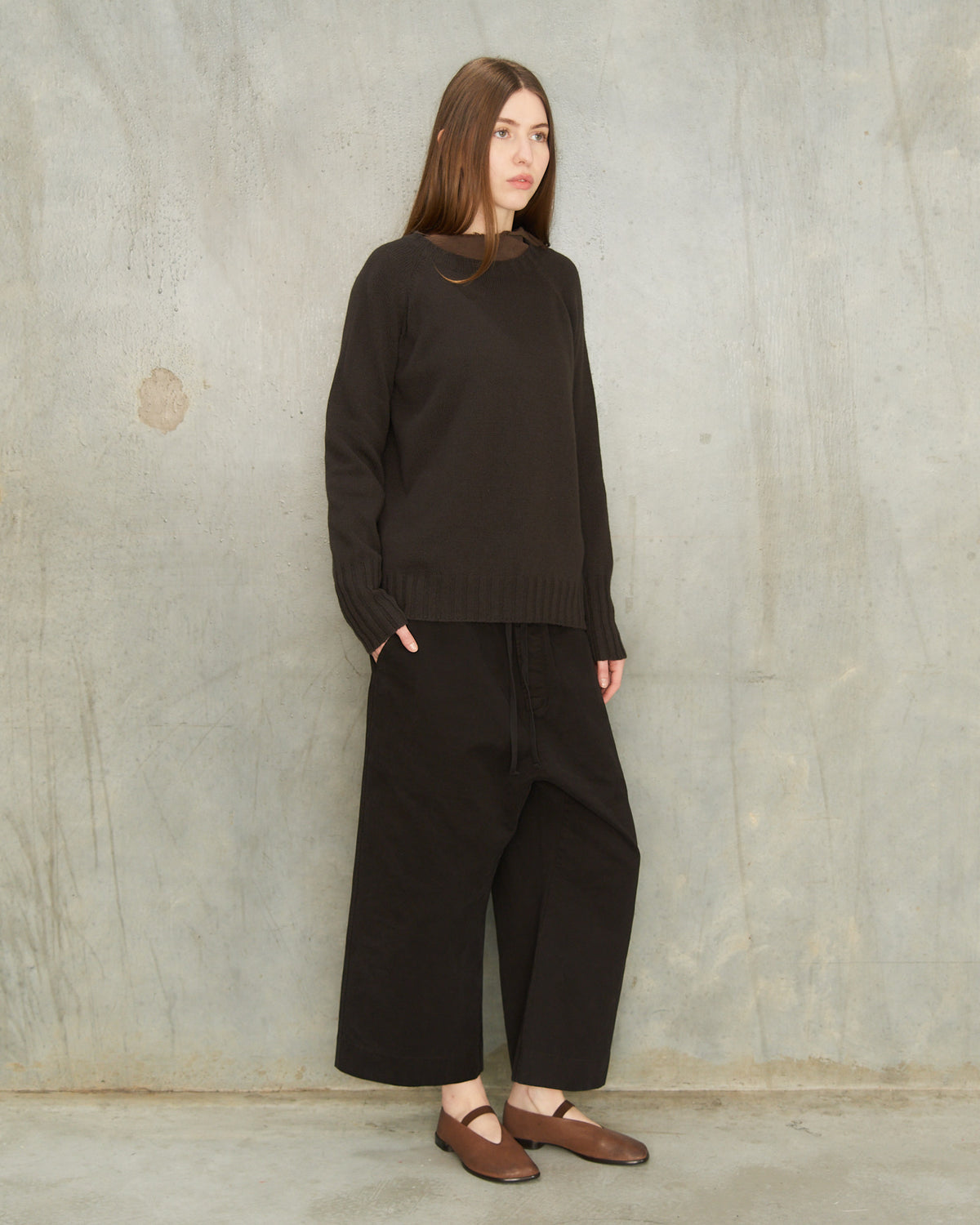 Chocolate Cashmere Sweatshirt