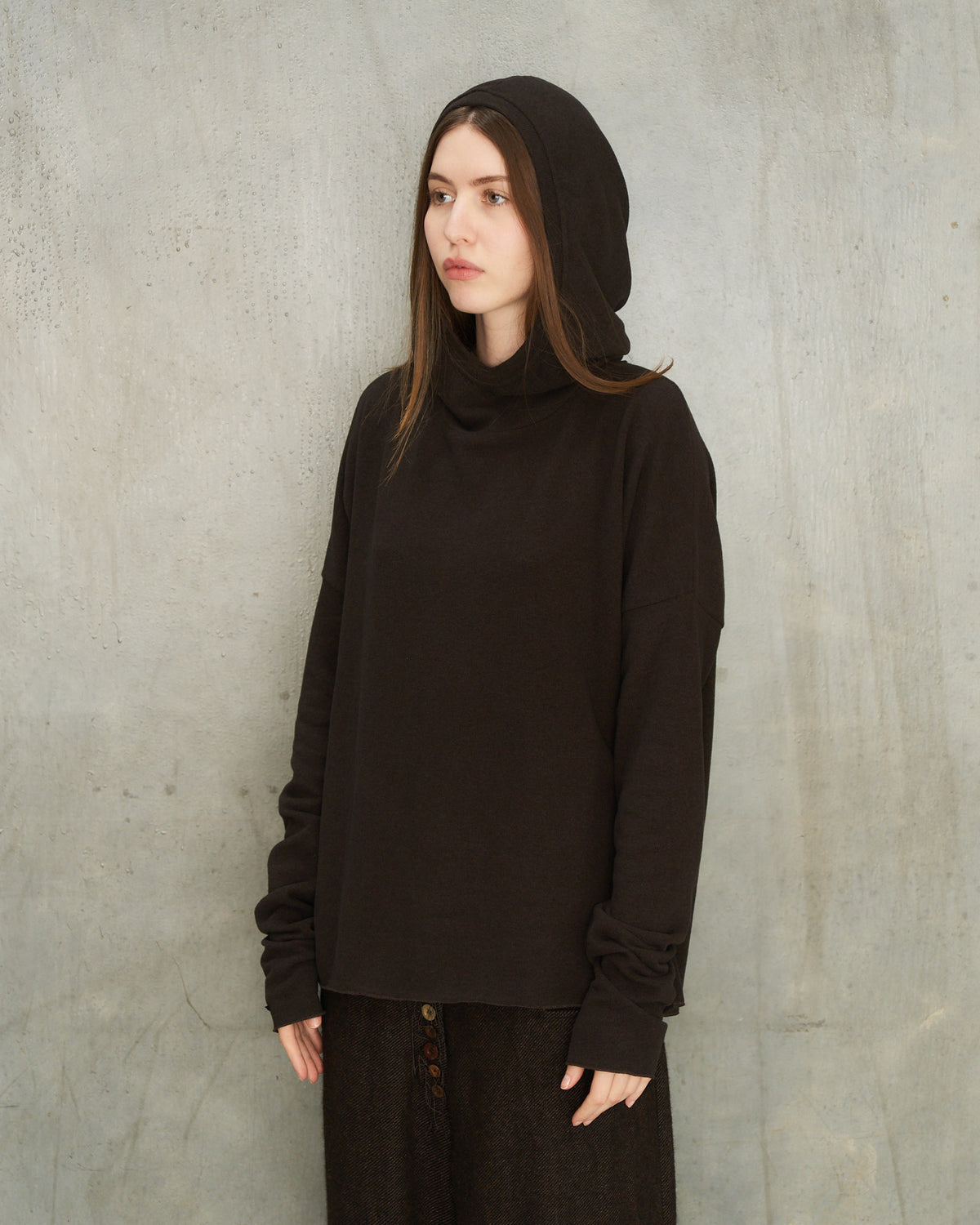 Chocolate Hooded Sweatshirt