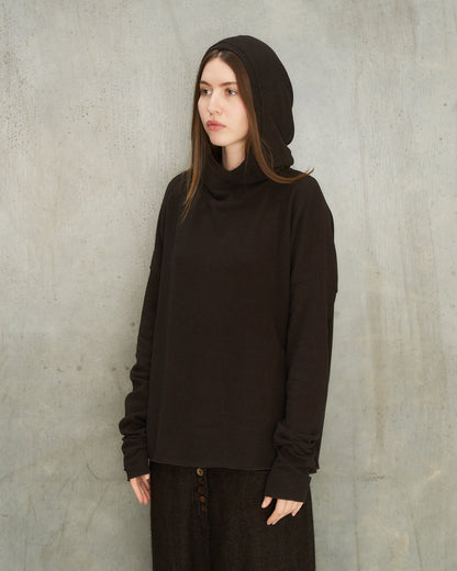 Chocolate Hooded Sweatshirt
