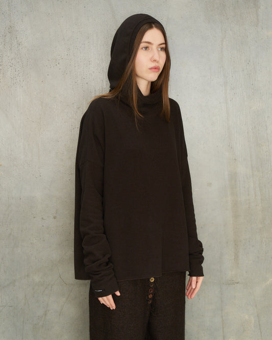 Chocolate Hooded Sweatshirt
