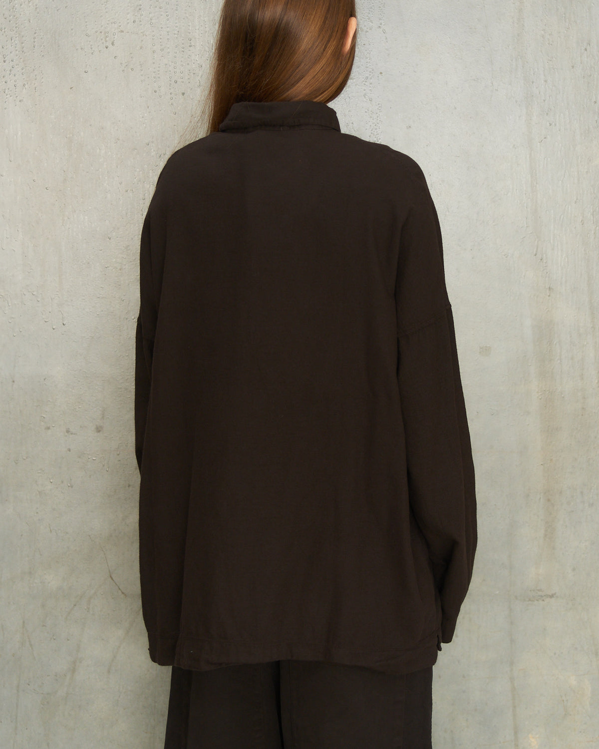Chocolate Unisex Collared Shirt