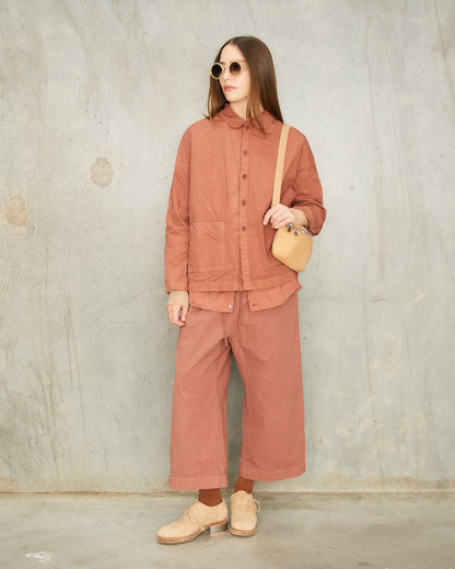 Coral Cotton Over-Shirt