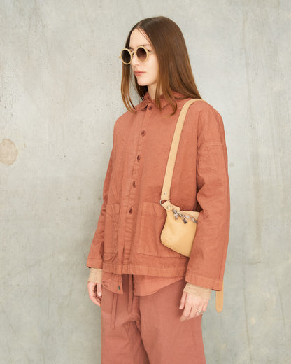 Coral Cotton Over-Shirt