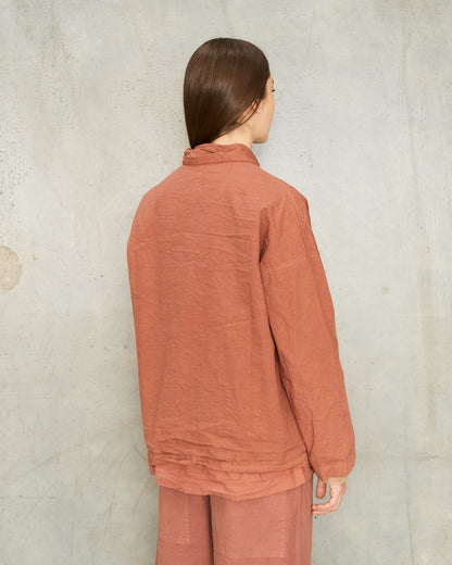 Coral Cotton Over-Shirt