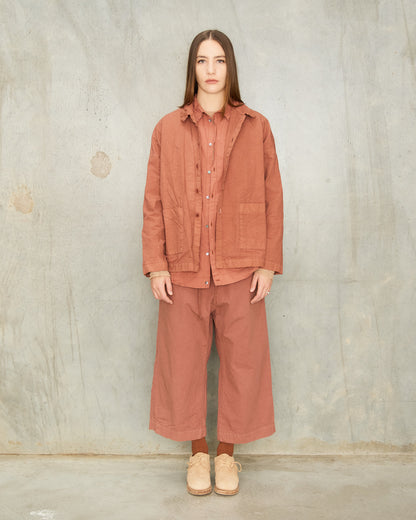 Coral Cotton Over-Shirt