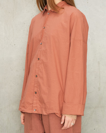 Coral Unisex Collared Shirt