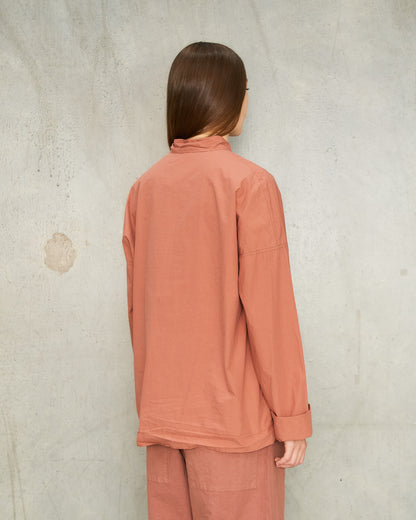 Coral Unisex Collared Shirt