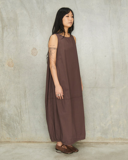 Grape Sleeveless Balloon Dress